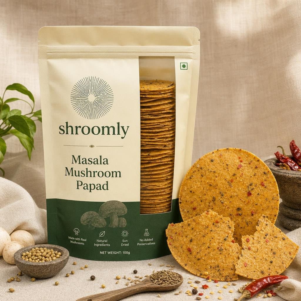 Masala Mushroom Papad