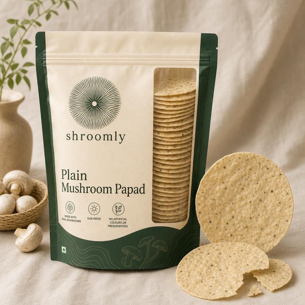 Plain Mushroom Papad